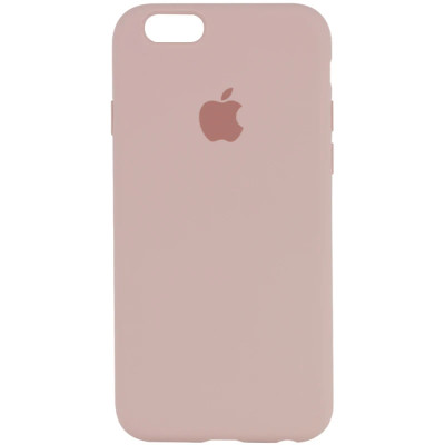 Накладка (з мікрофіброю) Silk для iPhone 6- №19 рожевий пісок