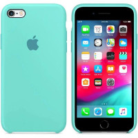 Накладка (з мікрофіброю) Silk для iPhone 6- №21 морської- синій