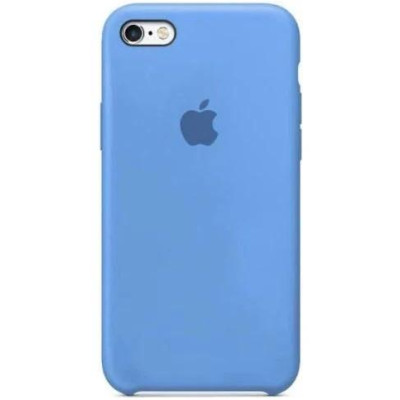 Накладка (з мікрофіброю) Silk для iPhone 6- №24 блакитний