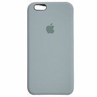 Накладка (з мікрофіброю) Silk для iPhone 6- №26 синій туман