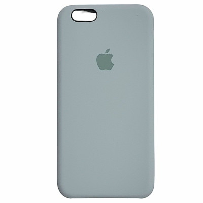 Накладка (з мікрофіброю) Silk для iPhone 6- №26 синій туман