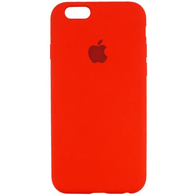 Накладка (з мікрофіброю) Silk для iPhone 6- №31 china red