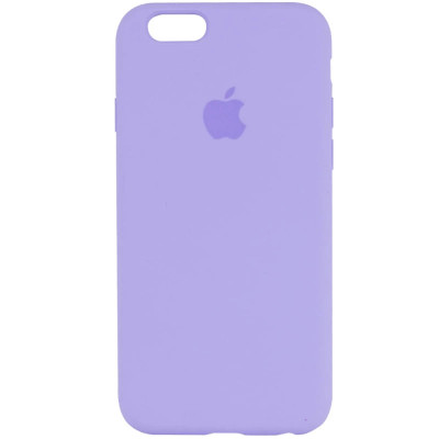 Накладка (з мікрофіброю) Silk для iPhone 6- №39 світло- бузковий