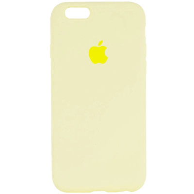 Накладка (з мікрофіброю) Silk для iPhone 6- №51 mellow yellow