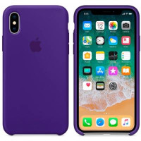 Накладка (з мікрофіброю) Silk для iPhone XS Max- №34- фіолетовий