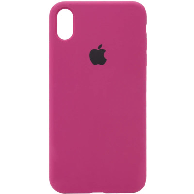 Накладка (з мікрофіброю) Silk для iPhone XS Max- №48 dragon fruit