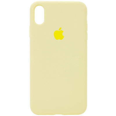 Накладка (з мікрофіброю) Silk для iPhone XS Max- №51 mellow yellow