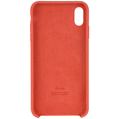 Накладка (з мікрофіброю) Silk для iPhone XS Max- №52 кавуновий