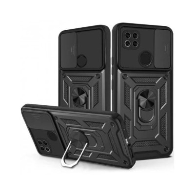 Протиударний чохол Camshield Serge Ring для Xiaomi Redmi 9C / Redmi 10A- чорний Протиударний чохол Camshield Serge Ring для Xiaomi Redmi 9C / Redmi 10A- чорний