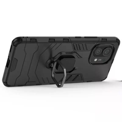 Протиударний чохол Transformer Ring for Magnet для Xiaomi Mi 11- чорний Протиударний чохол Transformer Ring for Magnet для Xiaomi Mi 11- чорний