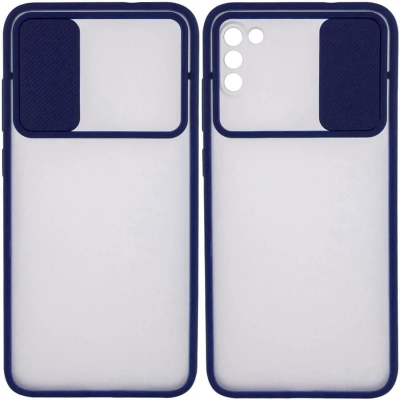 Накладка Camshield mate TPU зі шторкою на камеру для Samsung Note 20- синій Накладка Camshield mate TPU зі шторкою на камеру для Samsung Note 20- синій