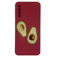 Накладка (з мікрофіброю) Case Art для Samsung A50 / A50S / A30s- вишневий