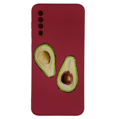 Накладка (з мікрофіброю) Case Art для Samsung A50 / A50S / A30s- вишневий Накладка (з мікрофіброю) Case Art для Samsung A50 / A50S / A30s- вишневий