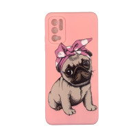 Накладка (з мікрофіброю) Case Art для Xiaomi Redmi Note 10 5G / Poco M3 Pro- рожевий