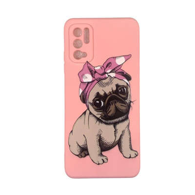 Накладка (з мікрофіброю) Case Art для Xiaomi Redmi Note 10 5G / Poco M3 Pro- рожевий