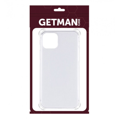 Накладка GETMAN посилені кути для iPhone 11 Pro Max- прозорий
