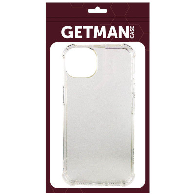 Накладка GETMAN посилені кути для iPhone 13- прозорий