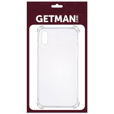Накладка GETMAN посилені кути для iPhone XS Max- прозорий