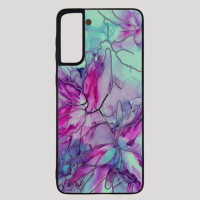 Накладка Marble UV для Samsung S21 Plus- рожевий