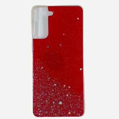 Накладка Metal Dust для Samsung S21 Plus- червоний Накладка Metal Dust для Samsung S21 Plus- червоний
