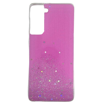 Накладка Metal Dust для Samsung S21- рожевий Накладка Metal Dust для Samsung S21- рожевий