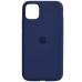 Накладка (з мікрофіброю) Silk Full Protective для iPhone 11- нічний синій