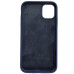 Накладка (з мікрофіброю) Silk Full Protective для iPhone 11- нічний синій