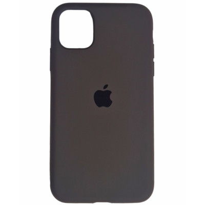 Накладка (з мікрофіброю) Silk Full Protective для iPhone 11- темно-сірий