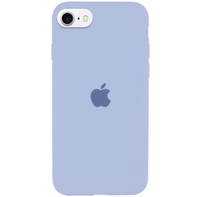 Накладка (з мікрофіброю) Silk Full Protective для iPhone 7 / 8 / SE 2020- солодкий синій