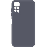 Накладка (з мікрофіброю) Silicone Cover Full Camera (AA) для Xiaomi Redmi Note 11 5G / Poco M4 Pro 5G- сірий