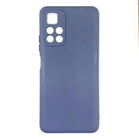 Накладка (з мікрофіброю) Silicone Cover Full Camera (AA) для Xiaomi Redmi Note 11 5G / Poco M4 Pro 5G- темно-сірий