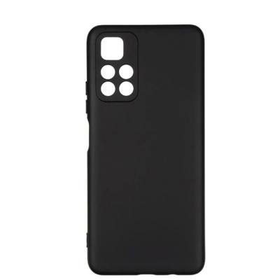 Накладка (з мікрофіброю) Silicone Cover Full Camera (AA) для Xiaomi Redmi Note 11 5G / Poco M4 Pro 5G- чорний