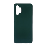 Накладка (з мікрофіброю) Soft Silk для Samsung A32 5G / A326- темно- зелений