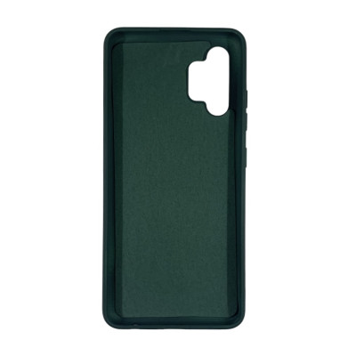 Накладка (з мікрофіброю) Soft Silk для Samsung A32 5G / A326- темно- зелений