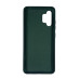 Накладка (з мікрофіброю) Soft Silk для Samsung A32 5G / A326- темно- зелений