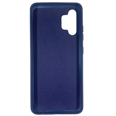 Накладка (з мікрофіброю) Soft Silk для Samsung A32 5G / A326- темно-синій
