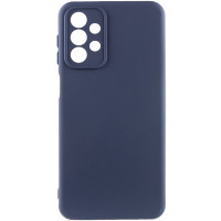 Накладка (з мікрофіброю) Silicone Cover Lakshmi Full Camera для Samsung A23 4G- темно-синій