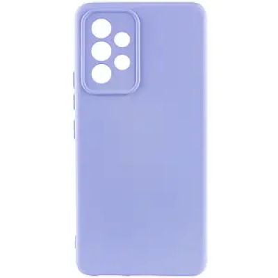Накладка (з мікрофіброю) Silicone Cover Lakshmi Full Camera для Samsung A31 / A315- бузковий