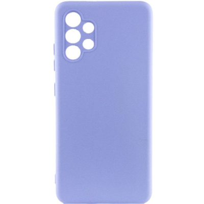 Накладка (з мікрофіброю) Silicone Cover Lakshmi Full Camera для Samsung A32 / A325- бузковий