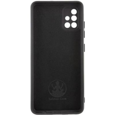 Накладка (з мікрофіброю) Silicone Cover Lakshmi Full Camera для Samsung A71- чорний
