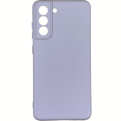 Накладка (з мікрофіброю) Silicone Cover Lakshmi Full Camera для Samsung S21 FE- рожевий пісок