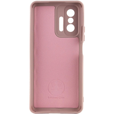 Накладка (з мікрофіброю) Silicone Cover Lakshmi Full Camera для Xiaomi 11T / 11T Pro- рожевий пісок