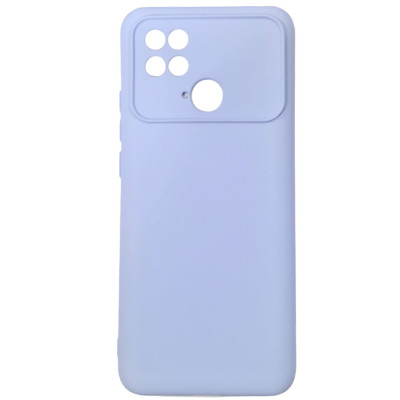 Накладка (з мікрофіброю) Silicone Cover Lakshmi Full Camera для Xiaomi Poco C40- бузковий