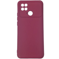 Накладка (з мікрофіброю) Silicone Cover Lakshmi Full Camera для Xiaomi Poco C40- марсала