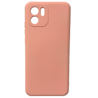 Накладка (з мікрофіброю) Silicone Cover Lakshmi Full Camera для Xiaomi Redmi A1 / A2- рожевий пісок