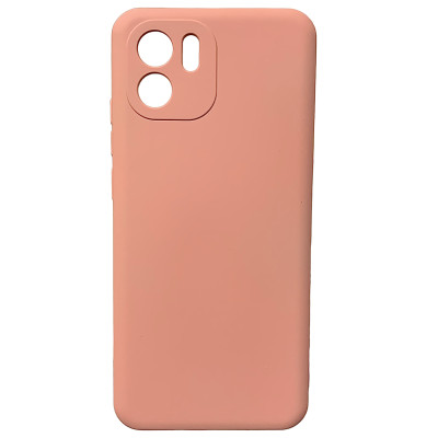 Накладка (з мікрофіброю) Silicone Cover Lakshmi Full Camera для Xiaomi Redmi A1 / A2- рожевий пісок