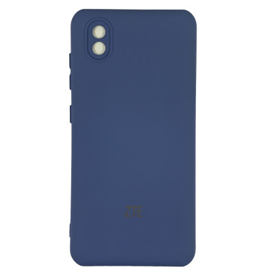 Накладка (з мікрофіброю) Silicone Cover My Color Full Camera для ZTE Blade A3 2020- темно-синій