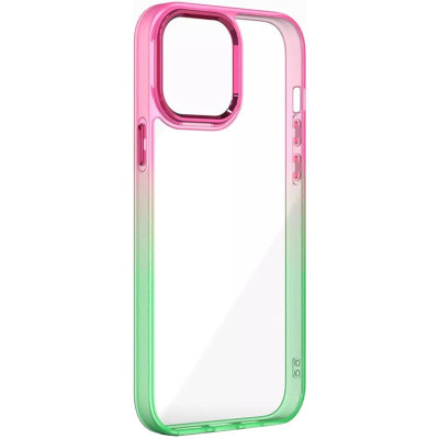 Накладка TPU+PC Fresh sip series для iPhone 11- салатово-рожевий Накладка TPU+PC Fresh sip series для iPhone 11- салатово-рожевий