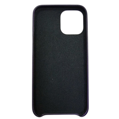 Накладка шкіряна (з мікрофіброю) Ahimsa PU Leather Case Logo для iPhone 11 Pro- фіолетовий