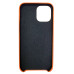 Накладка шкіряна (з мікрофіброю) Ahimsa PU Leather Case Logo для iPhone 12 Pro Max - помаранчевий